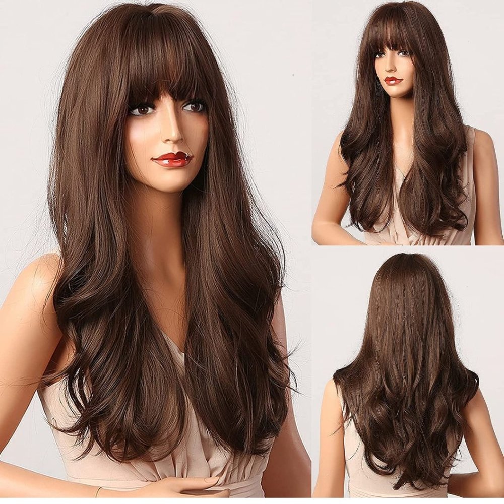 Wig with bangs